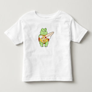 T-shirt Pour Les Tous Petits Tortue en coiffeur avec ciseaux