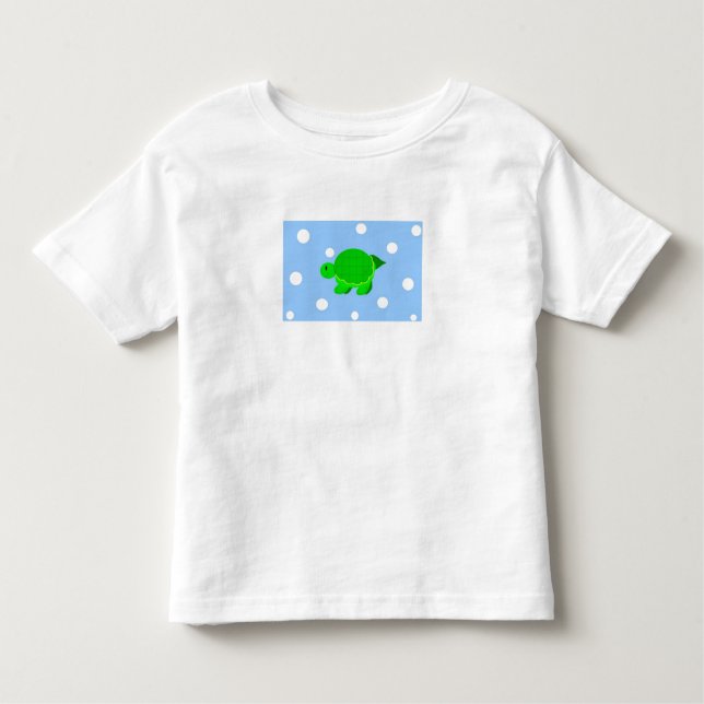 T-shirt Pour Les Tous Petits Tortue verte (Devant)