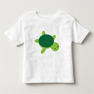 T-shirt Pour Les Tous Petits Tortue verte