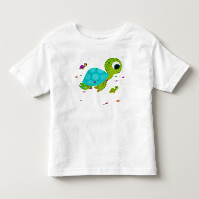 T-shirt Pour Les Tous Petits Tortues de mer (Devant)