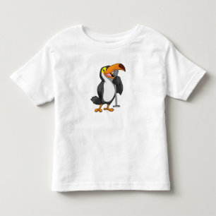 T-shirt Pour Les Tous Petits Toucan at Music with Microphone