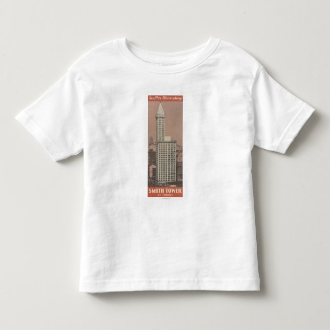 T-shirt Pour Les Tous Petits Tour de Smith, l'observatoire de Seattle (Devant)