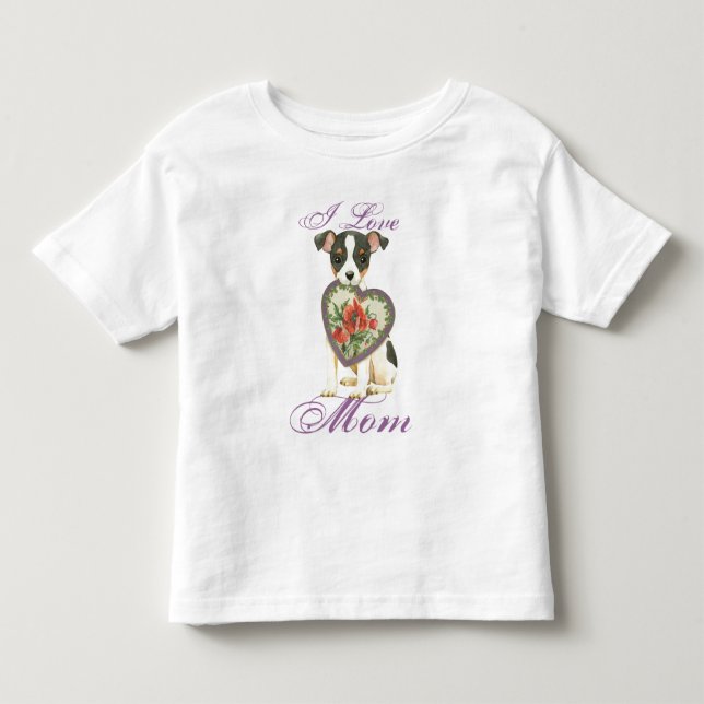 T-shirt Pour Les Tous Petits Toy Fox Terrier Heart Mom (Devant)