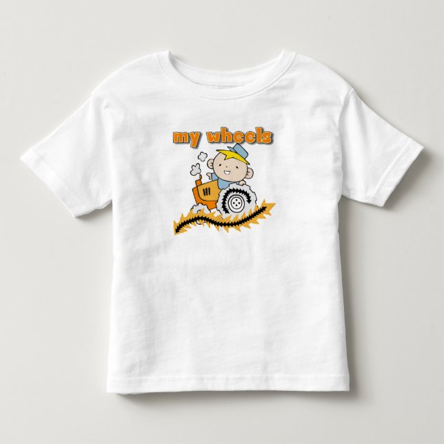T-shirt Pour Les Tous Petits Tracteur (Devant)