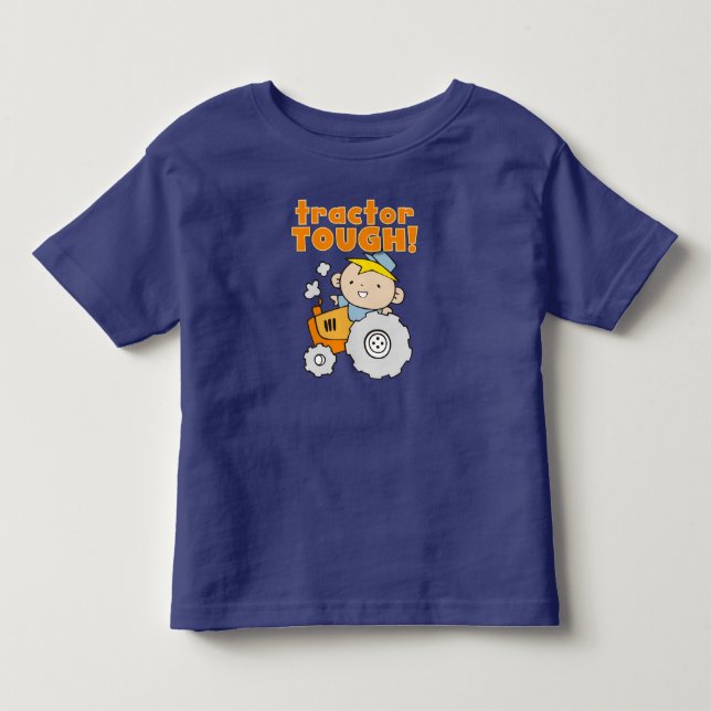 T-shirt Pour Les Tous Petits Tracteur dur (Devant)