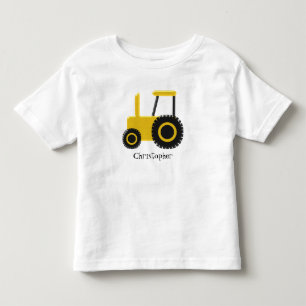 T-shirt Pour Les Tous Petits Tracteur jaune