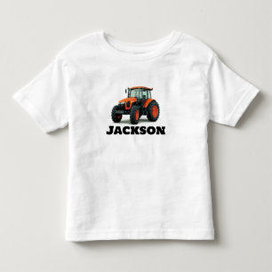 T-shirt Pour Les Tous Petits Tracteur orange moderne