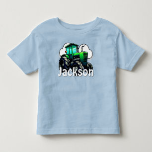 T-shirt Pour Les Tous Petits Tracteur vert personnalisé