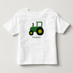 T-shirt Pour Les Tous Petits Tracteur vert personnalisé