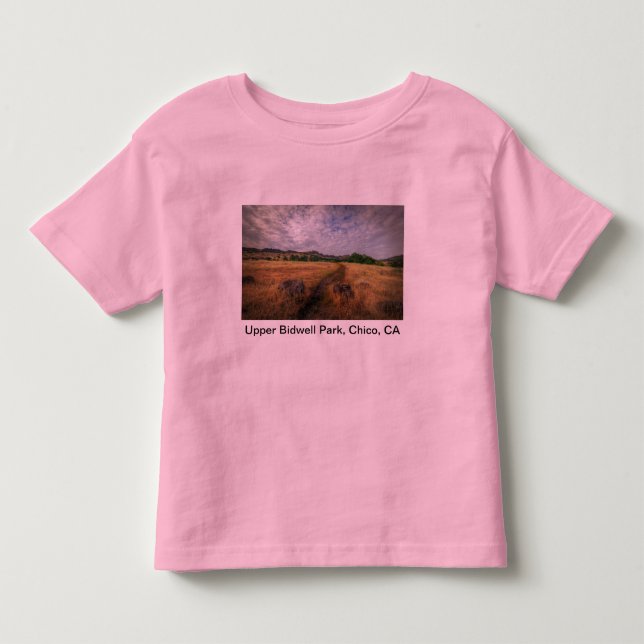 T-shirt Pour Les Tous Petits Trailhead, Upper Bidwell Park, Chico, Ca (Devant)