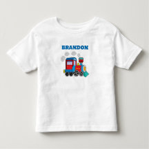 Train Enfants Garçons Bleu Nom Personnalisé