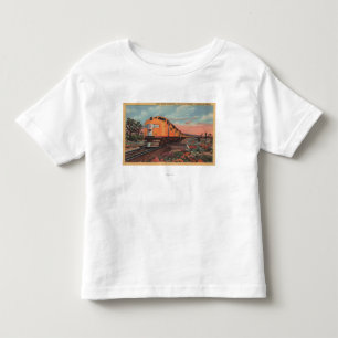 T-shirt Pour Les Tous Petits Train Pacifique des syndicats, ville de L.A.