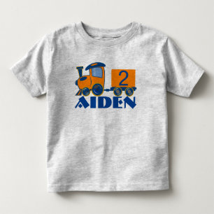T-shirt Pour Les Tous Petits Train personnalisable d'anniversaire d'âge