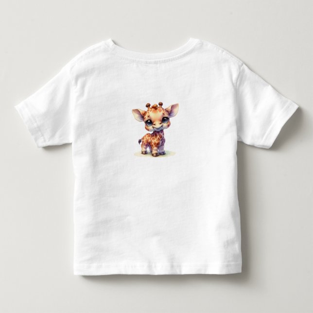 T-shirt Pour Les Tous Petits Très mignonne girafe (Dos)