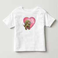 Tricératops amoureux Saint Valentin