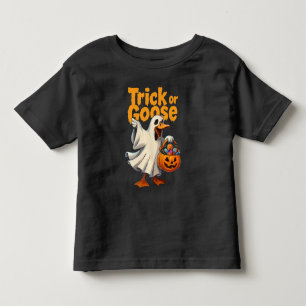 T-shirt Pour Les Tous Petits Trick or Oie Halloween Oie