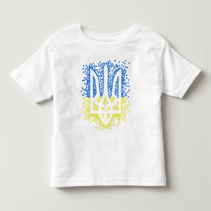 T-shirt Pour Les Tous Petits Trident de l'emblème ukrainien tryzub dispersant l