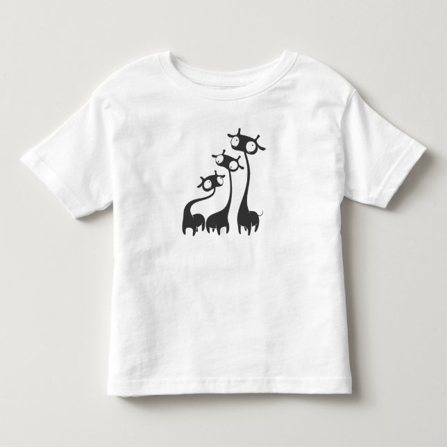 T-shirt Pour Les Tous Petits Trois Giraffes de Cartoon (Devant)