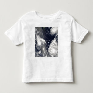 T-shirt Pour Les Tous Petits Trois ouragans différents