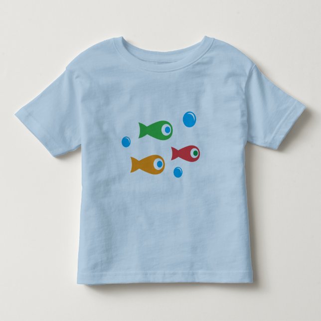 T-shirt Pour Les Tous Petits Trois poissons mignons (Devant)