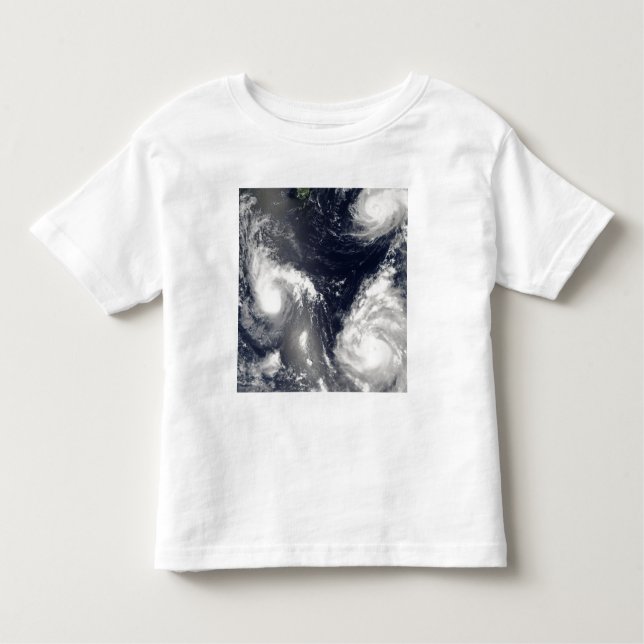 T-shirt Pour Les Tous Petits Trois typhons différents (Devant)