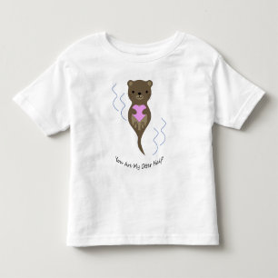 T-shirt Pour Les Tous Petits Tu Es Mon Otter Half Otter