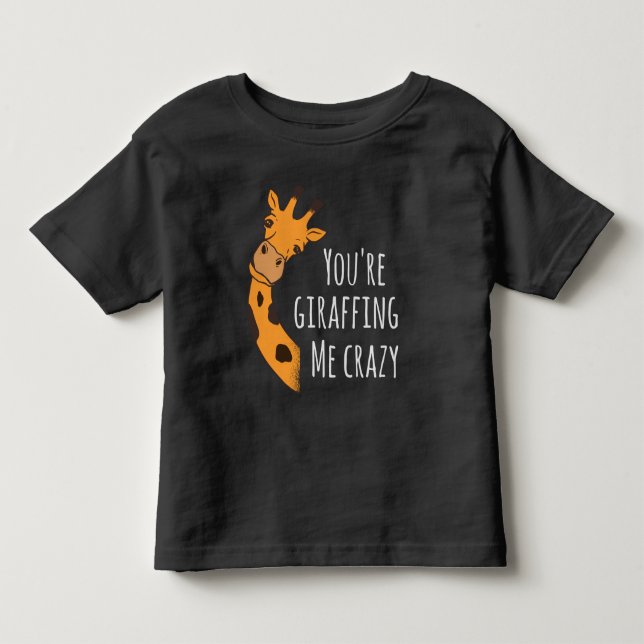 T-shirt Pour Les Tous Petits Tu me girafes fou (Devant)