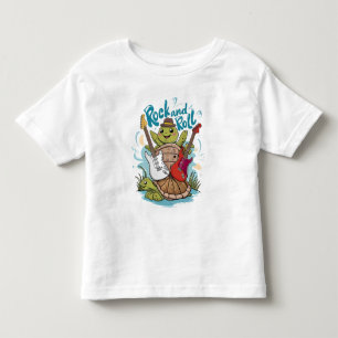 T-shirt Pour Les Tous Petits Turtle Jam Session Rock Et Roll