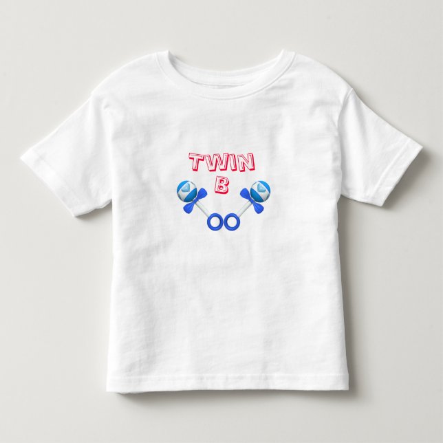 T-shirt Pour Les Tous Petits Twin B Garçon/garçon (Devant)