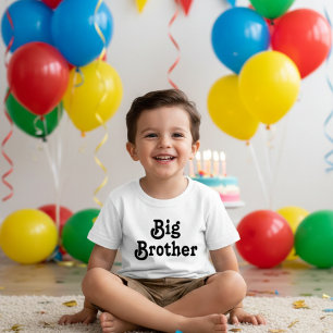 T-shirt Pour Les Tous Petits Typographie noire Big Brother 
