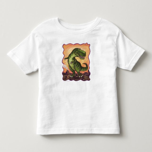 T-shirt Pour Les Tous Petits Tyrannosaurus Art Tops (Devant)