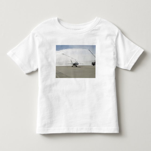 T-shirt Pour Les Tous Petits Un avion F-18 (Devant)