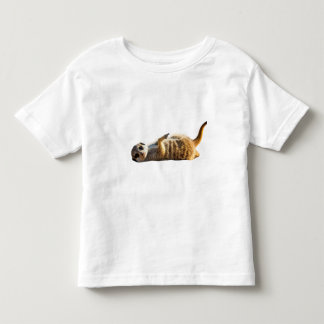 T-shirt Pour Les Tous Petits un bébé meerkat ludique qui roule