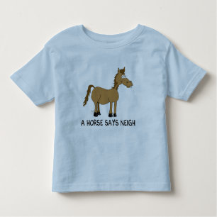 T-shirt Pour Les Tous Petits Un Cheval Dit Neigh