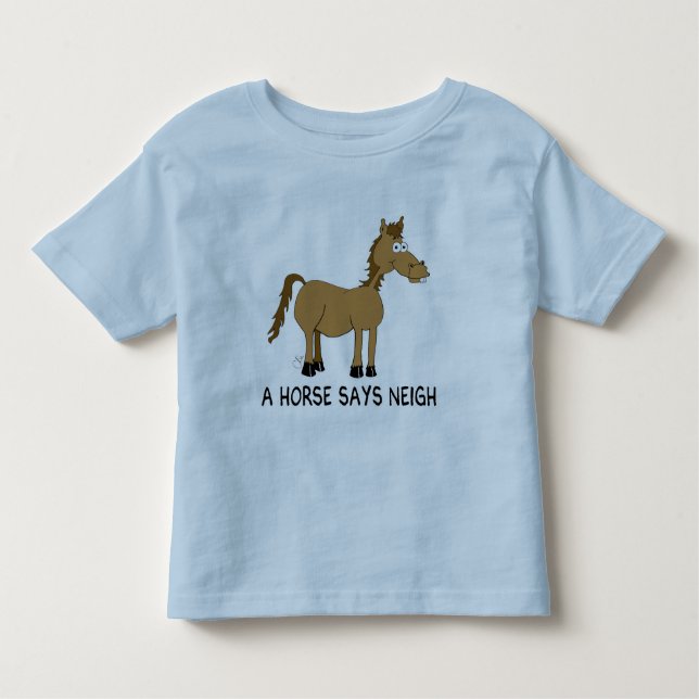 T-shirt Pour Les Tous Petits Un Cheval Dit Neigh (Devant)