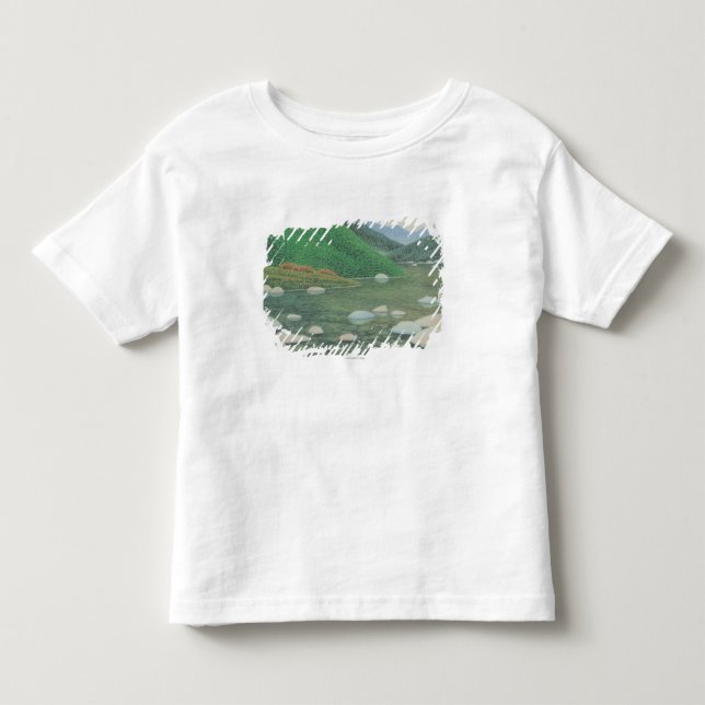 T-shirt Pour Les Tous Petits Un coin silencieux dans Moutains (Devant)
