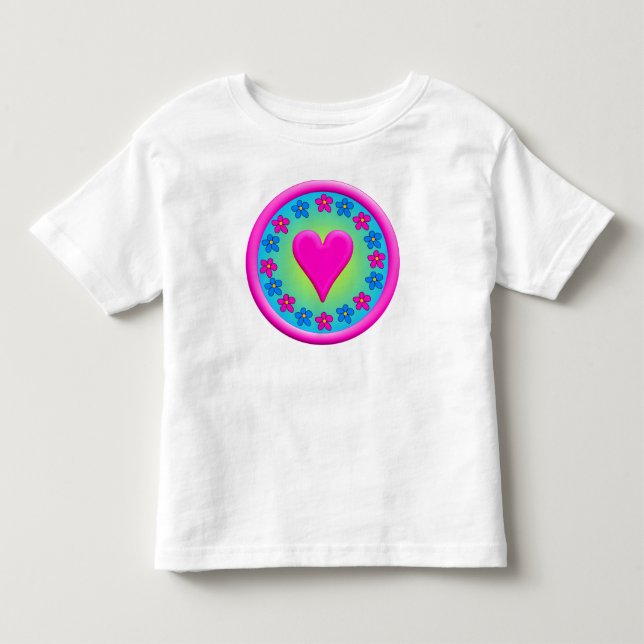 T-shirt Pour Les Tous Petits Un fait de coeur - Customisé - Customisé (Devant)