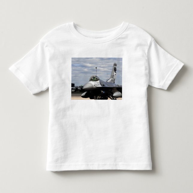 T-shirt Pour Les Tous Petits Un Faucon de combat F-16 (Devant)