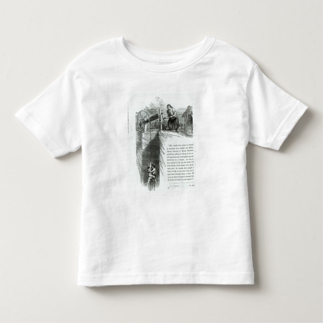 T-shirt Pour Les Tous Petits Un garçon et une fille en train d'être enlevé dans (Devant)
