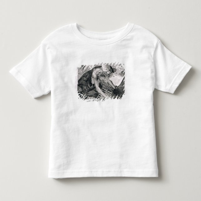 T-shirt Pour Les Tous Petits Un homme appris absorbé dans le Coran (Devant)