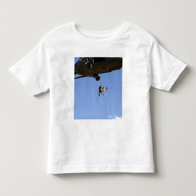 T-shirt Pour Les Tous Petits Un rappels pararescueman d'un HH-60 (Devant)