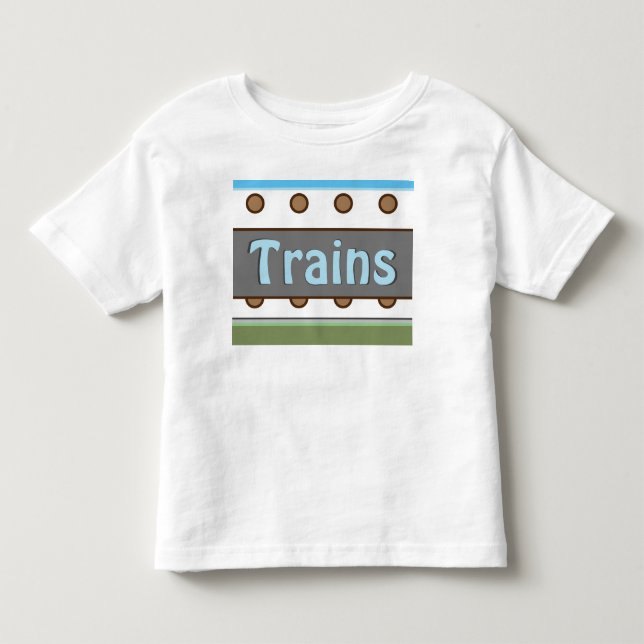 T-shirt Pour Les Tous Petits Un Tee de Trains (Devant)