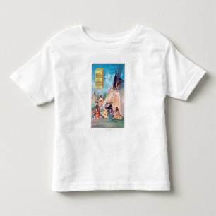 T-shirt Pour Les Tous Petits Un tepee indien de corneille, annonce de produit