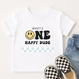 T-shirt Pour Les Tous Petits Un visage souriant de type heureux pour son premie