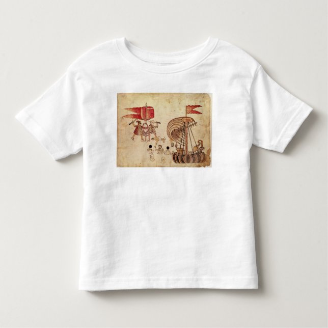 T-shirt Pour Les Tous Petits Un warriorl de Tlaxcalan (Devant)