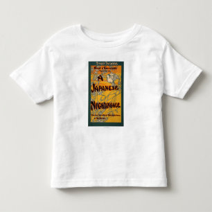 T-shirt Pour Les Tous Petits Une affiche théâtrale de jeu de rossignol japonais