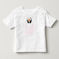 Une bulle de pensée avec un coeur et des écouteurs