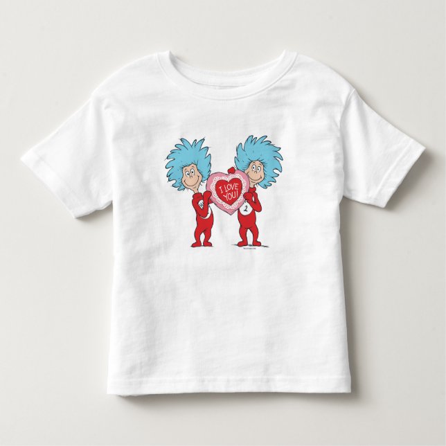 T-shirt Pour Les Tous Petits Une Chose Deux Je T'Aime (Devant)