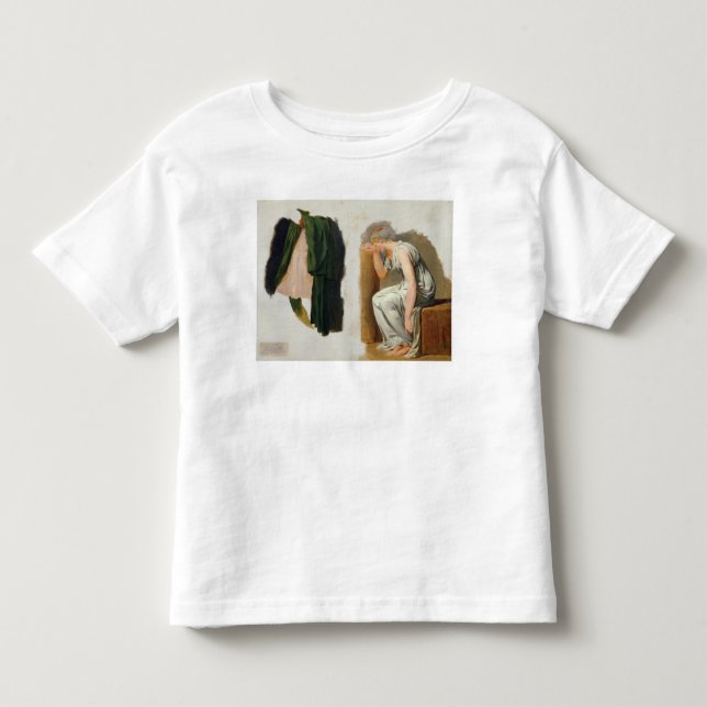 T-shirt Pour Les Tous Petits Une toge et un Camille verts (Devant)