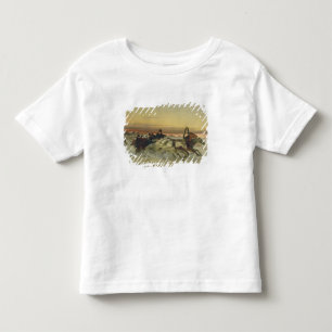 T-shirt Pour Les Tous Petits Une troïka galopante d'hiver à l'aube